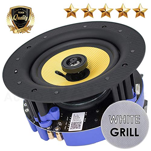 Package: Gravity Premium 6.5” 800 Watts Combine with Flush Mount in-Wall in-Ceiling 2-Way Universal Home Speaker Stereo System (4 Speakers Included) - Work with Bluetooth Package: Gravity Premium 6.5” 800 Watts Combine with Flush Mount in-Wall in-Ceiling 2-Way Universal Home Speaker Stereo System (4 Speakers Included) - Work with Bluetooth